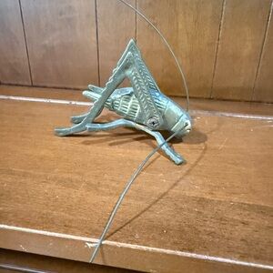 Rusty Vintage Brass Grasshopper Figurine